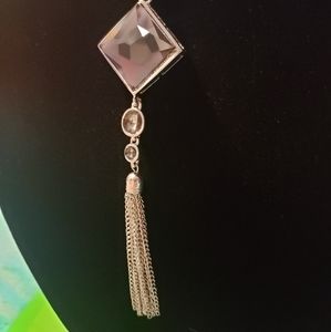 3/$10- Gray stone necklace
